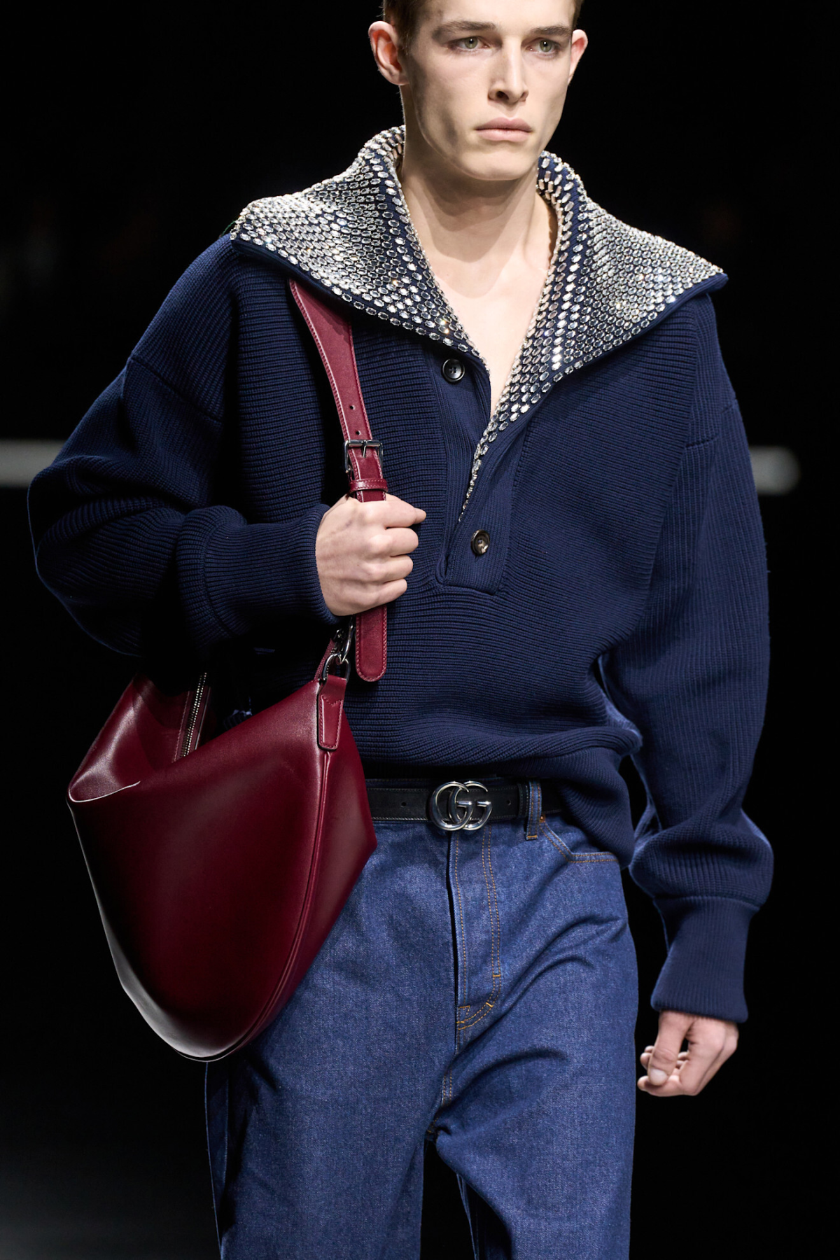 Gucci B bag/ fw24 menswear