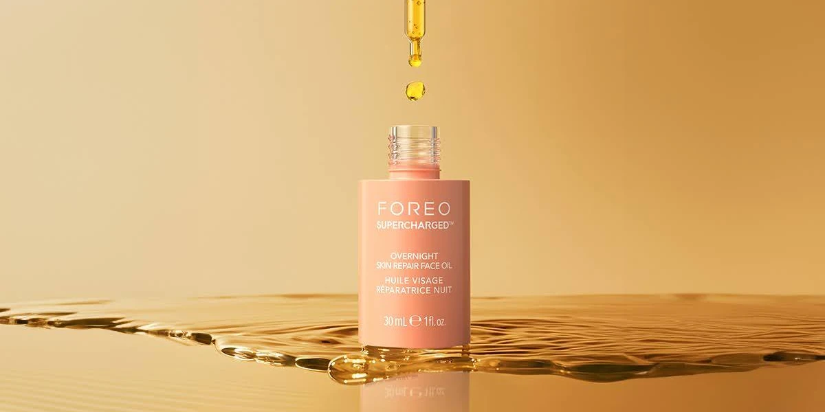 foreo supercharged overnight skin repair face oil