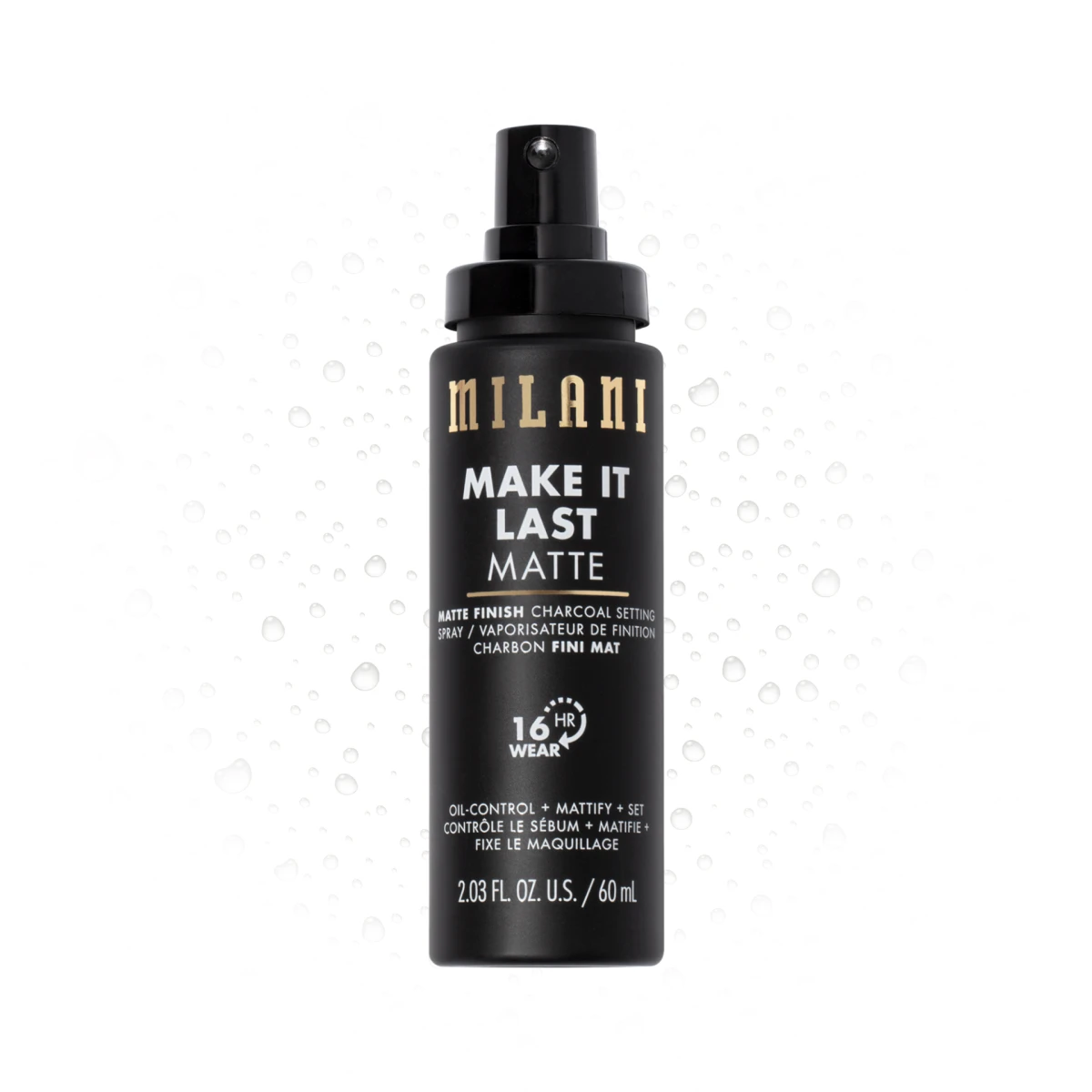 Matte setting spray