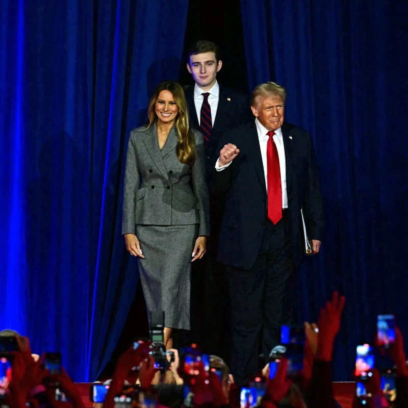 Melania Trump, Donald Trump i Barron Trump