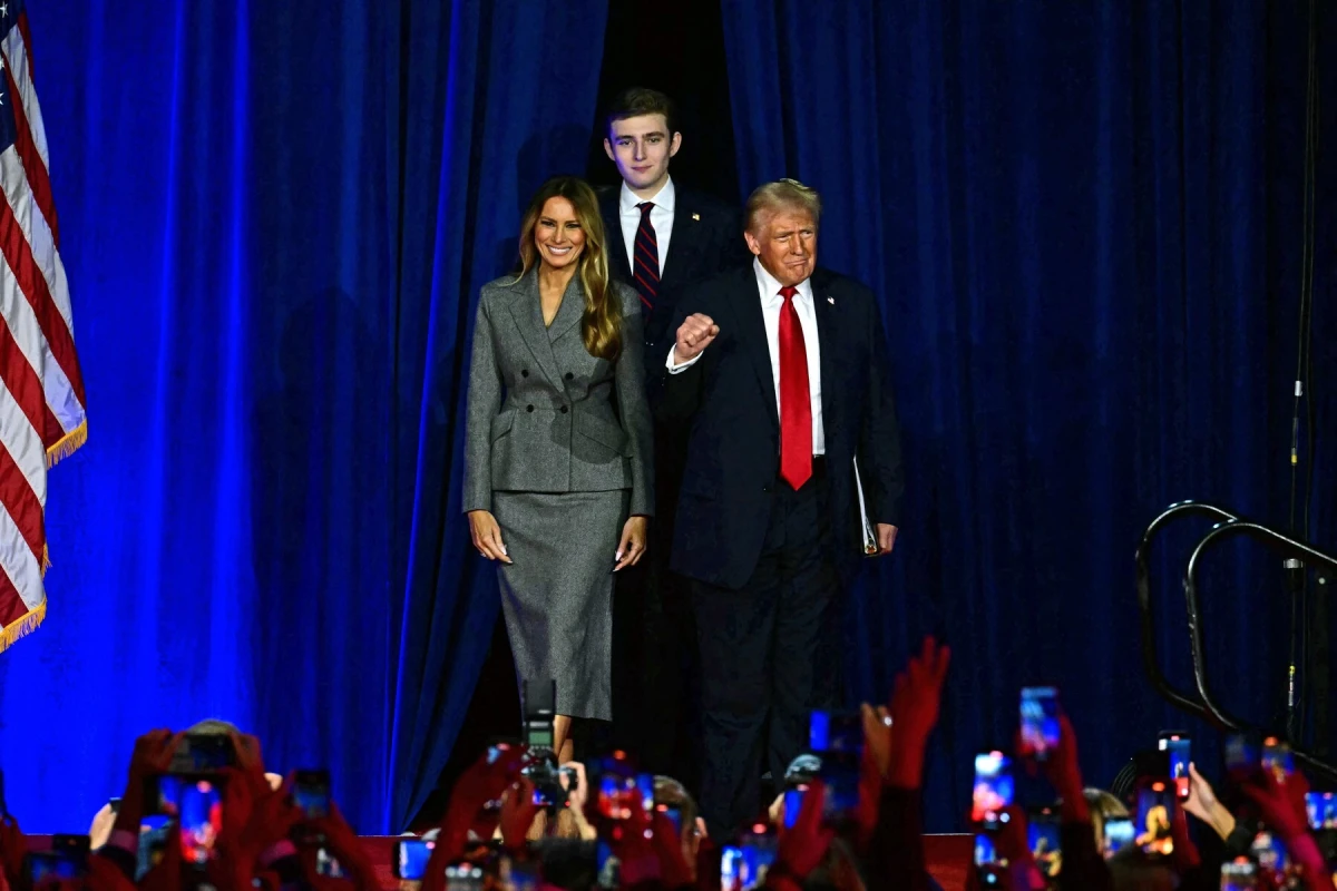 Melania Trump, Donald Trump i Barron Trump