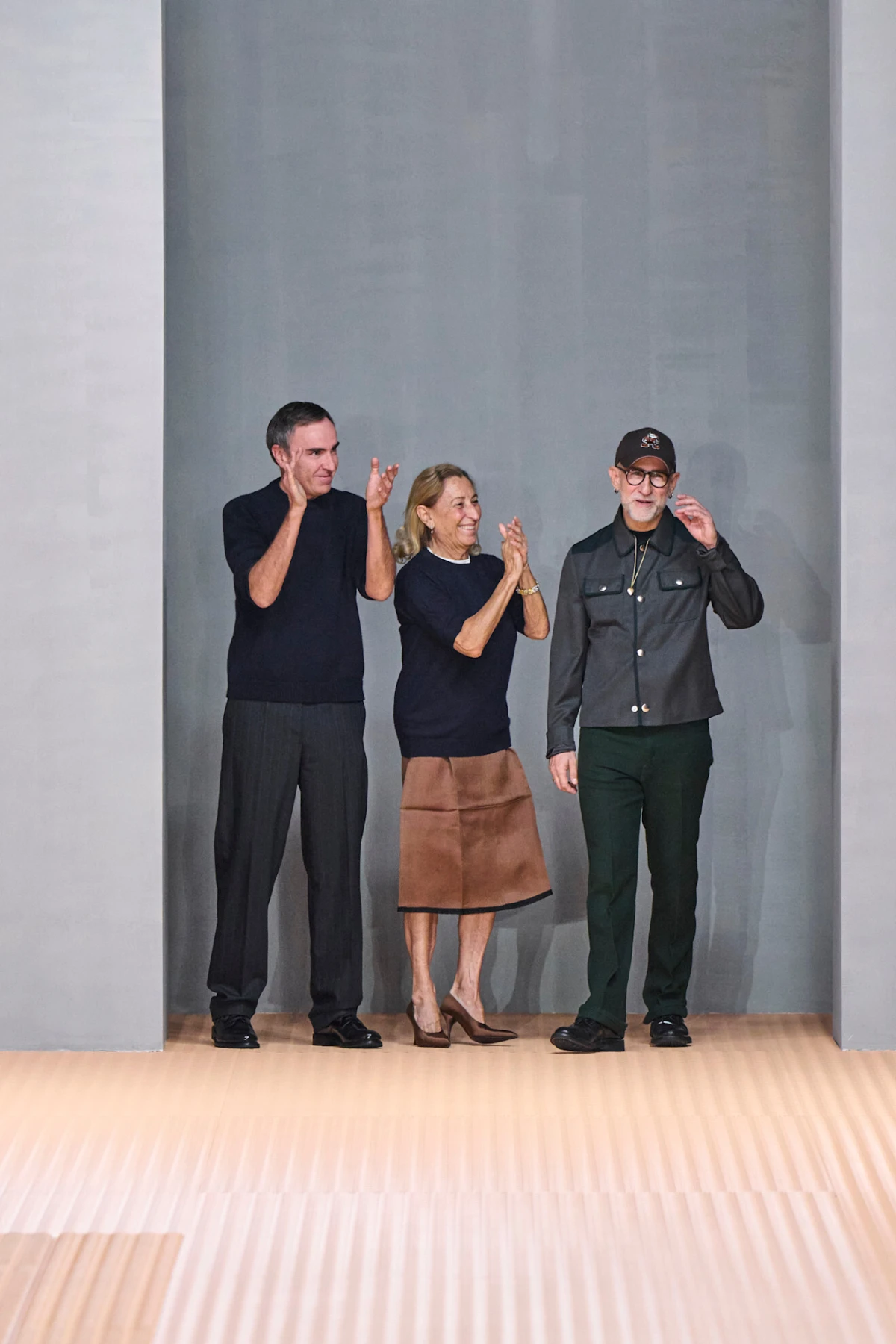 Miuccia Prada, Raf Simons i Fabio Zambernardi