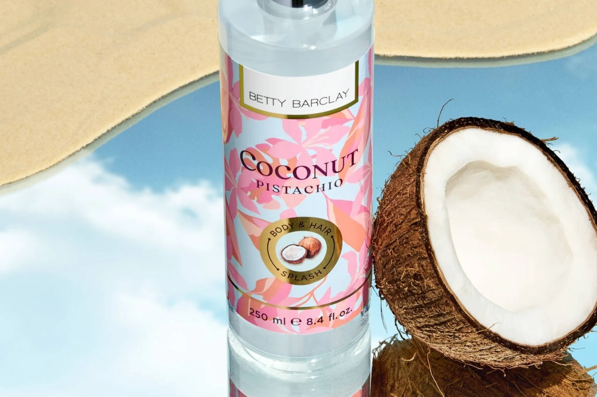 Coconut Pistachio body and hair splash