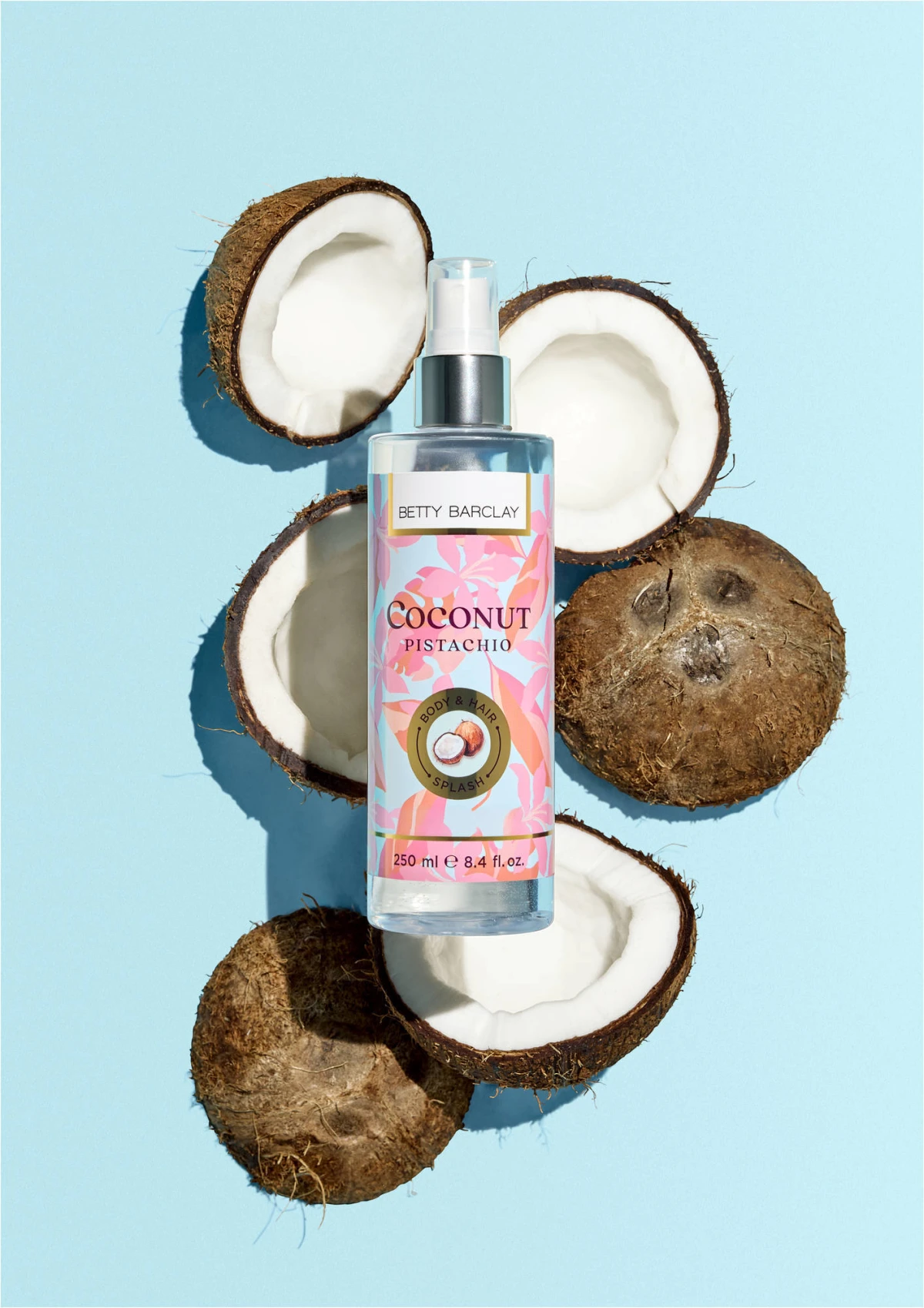 Coconut Pistachio body and hair splash