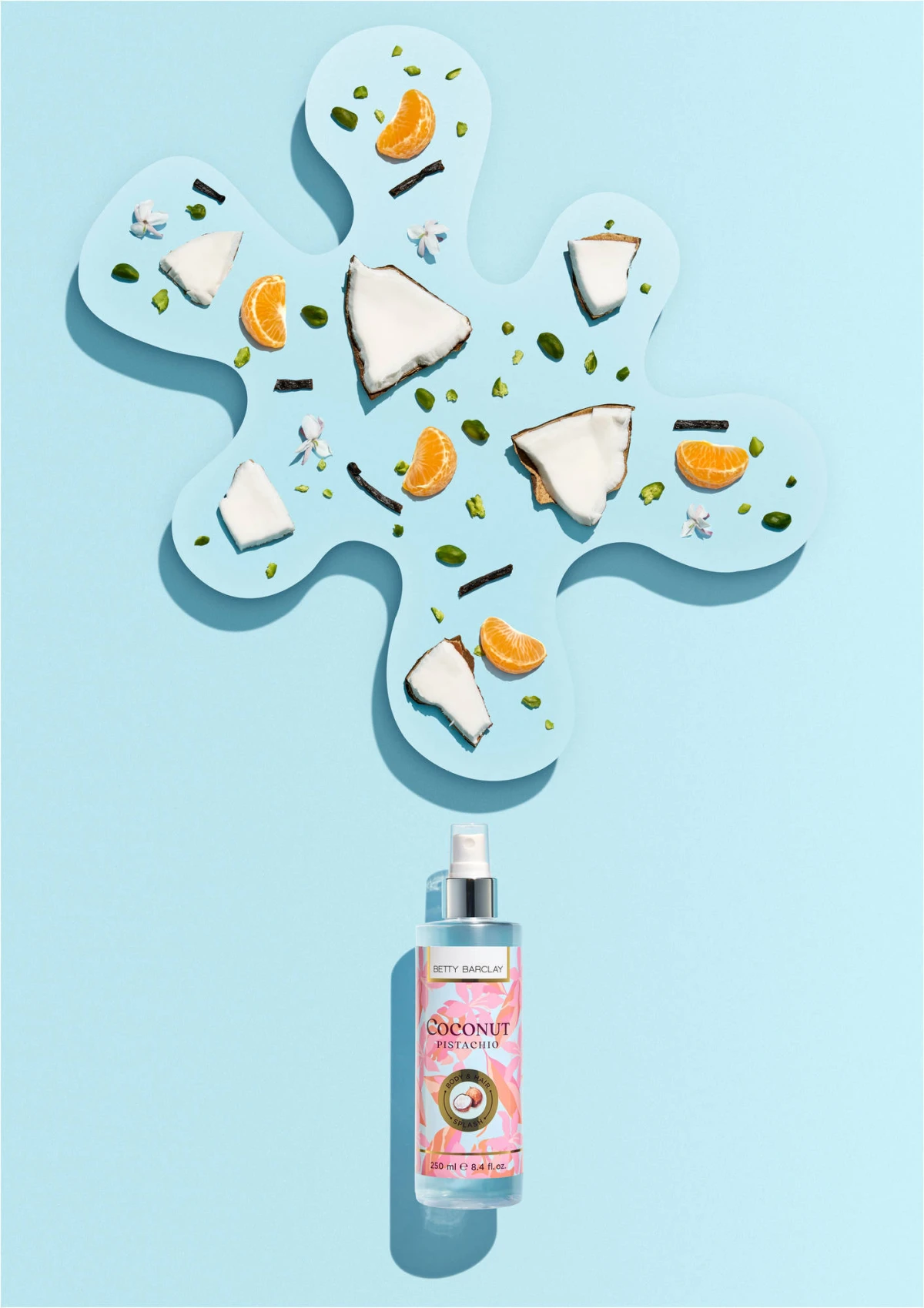 Coconut Pistachio body and hair splash