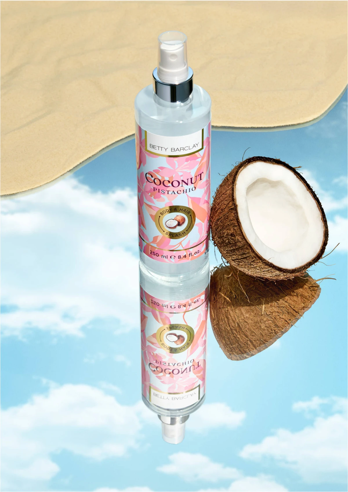Coconut Pistachio body and hair splash