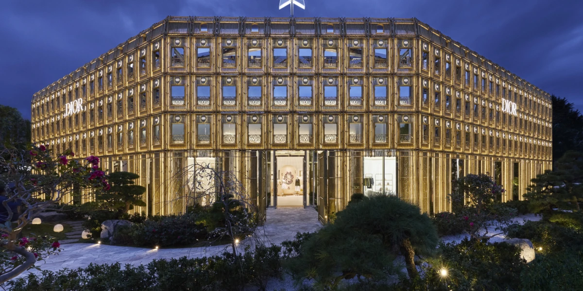 Zavirite u Dior Bamboo Pavilion, prvu trgovinu od zlatnog bambusa u Tokiju