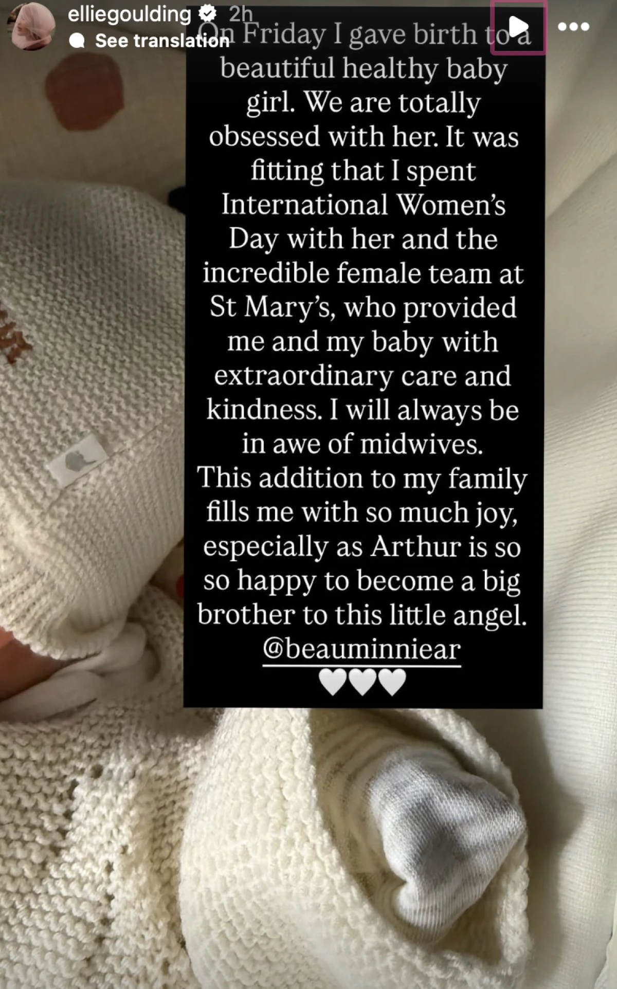 Ellie Goulding rodila je djevojčicu!