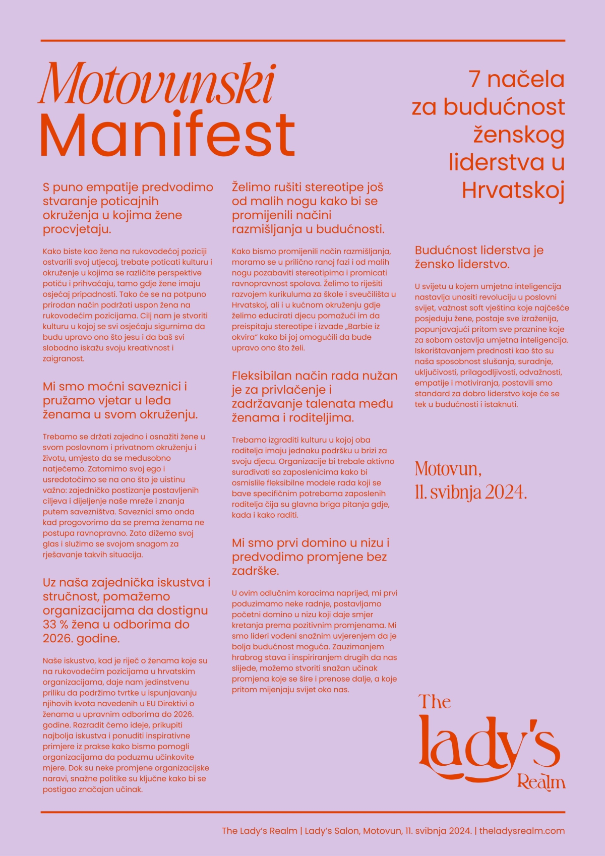 Motovun manifest