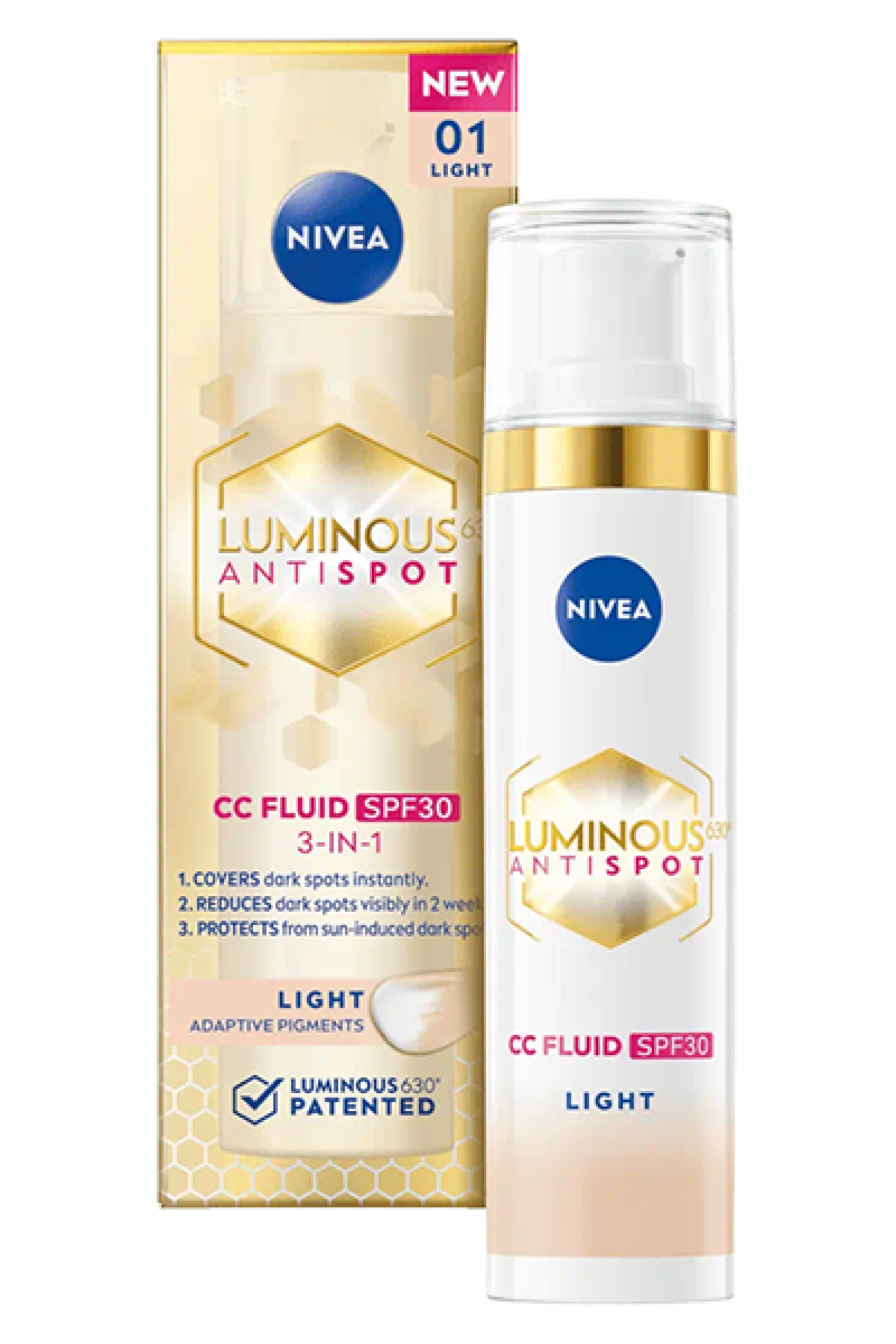 Nivea Luminous630® 3-u-1 CC fluid