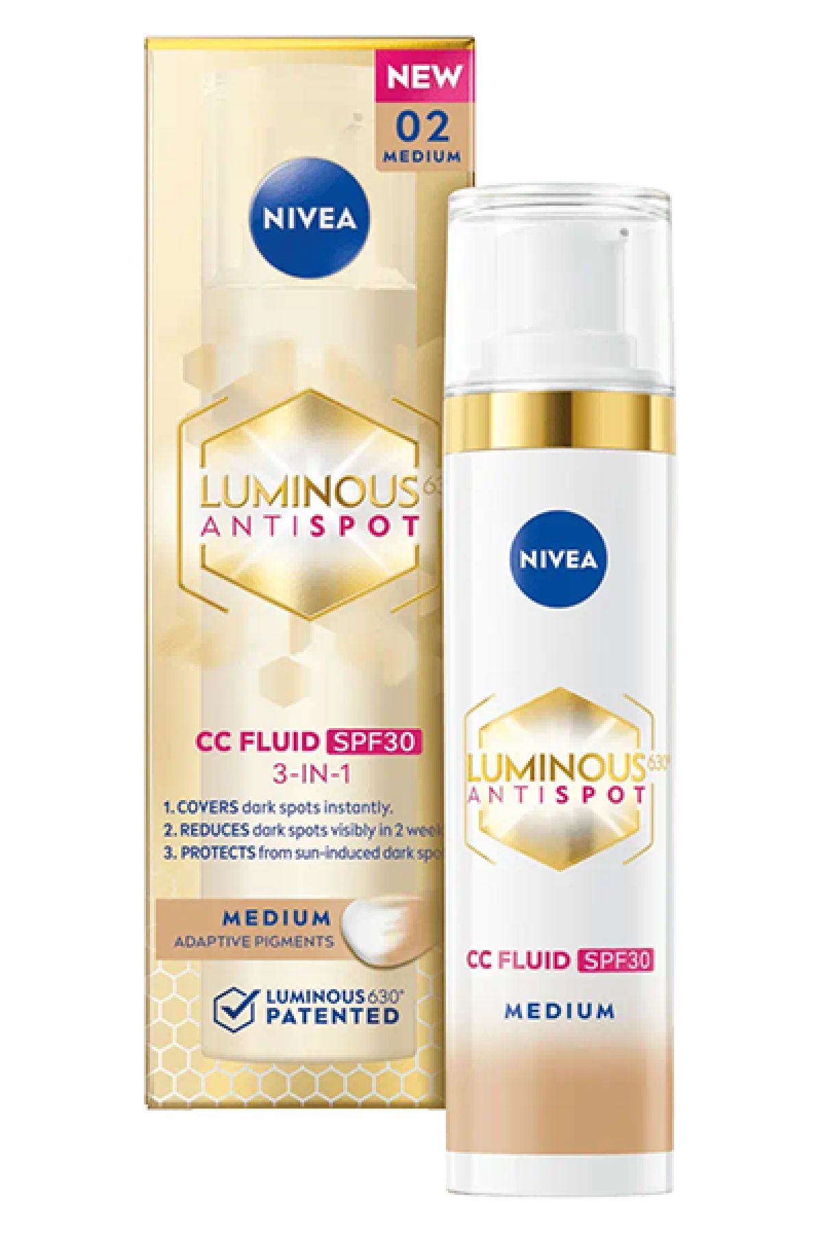 Nivea Luminous630® 3-u-1 CC fluid