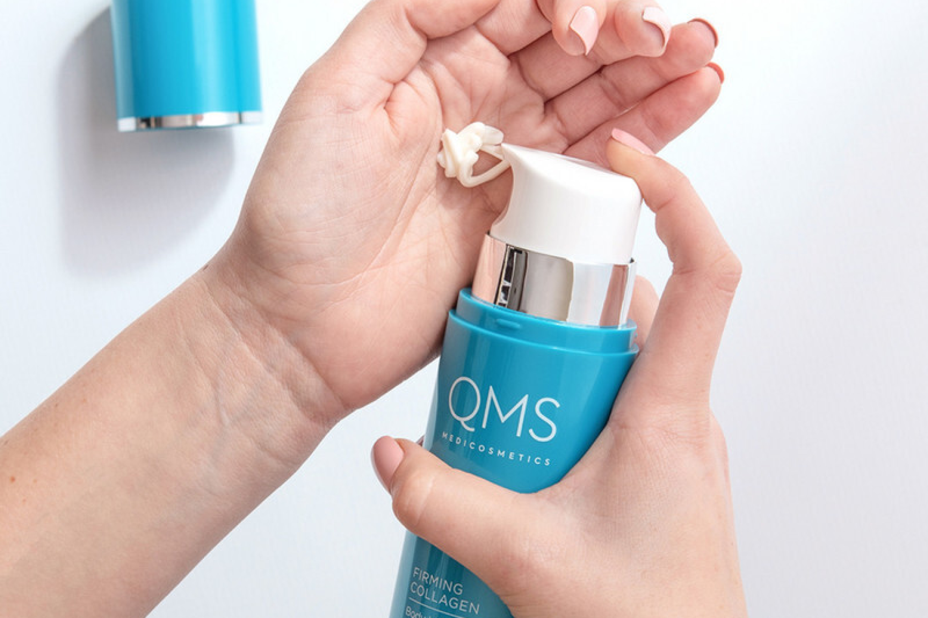 Model x QMS Firming Collagen Lotion