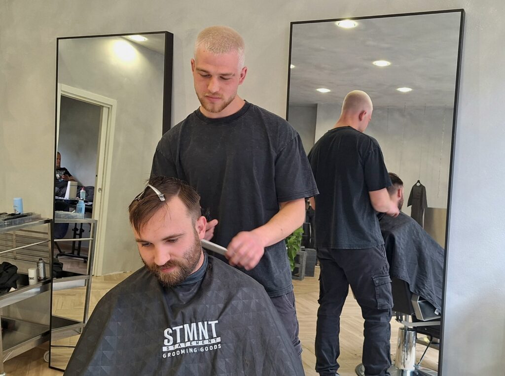 Barber Vito Šarić i dizajner/osnivač Antun Tin Brišar