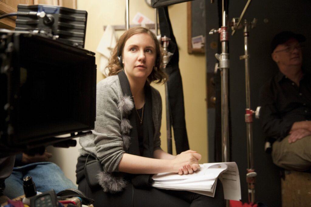 Lena Dunham na setu serije Girls