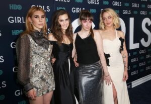 Lena Dunham, Allison Williams, Zosia Mame i Jemima Kirkę na premijeri Djevojaka u New Yorku