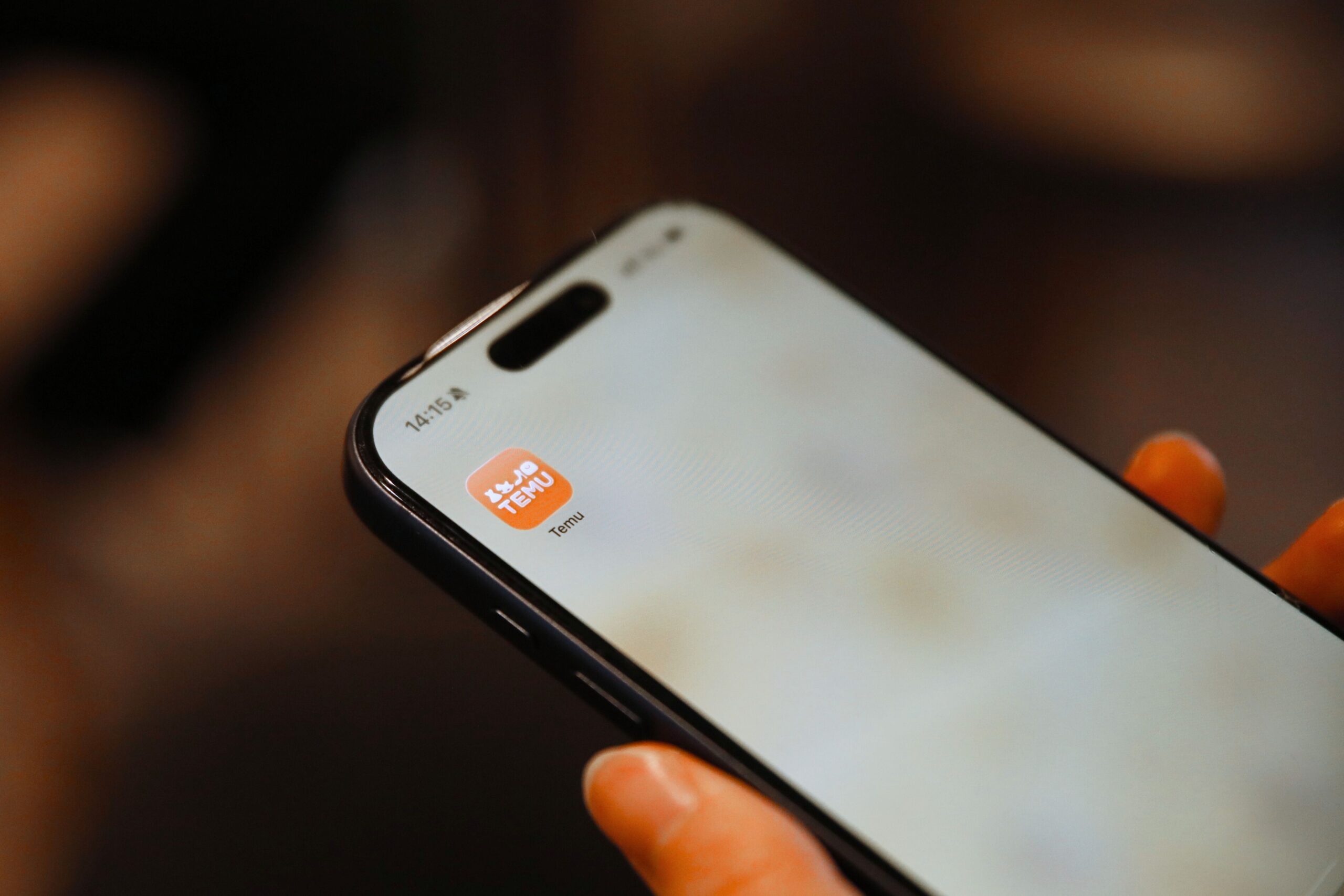 Temu app na mobitelu